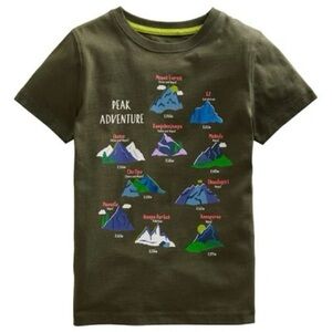 Mini Boden Short Sleeve Peak Adventure Cotton Crewneck Graphic Tee. 2-3. 2. 3.